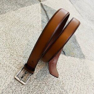 NWT $45 Original Penguin Mens 40/100 Brown Luggage Burnished Dressy Classic Belt